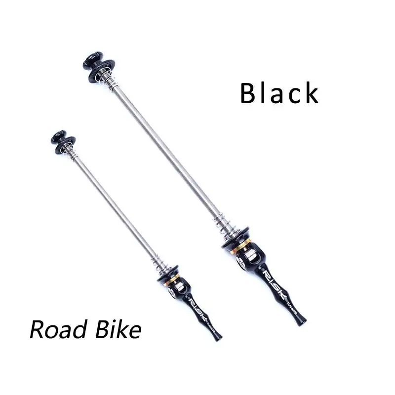 Black Road Bike RISK сверхлегкий титановый сплав для шоссейного велосипеда быстросъемный вертел рычаг втулка для дорожного велосипеда 100 м-135 мм велосипедные аксессуары 3 цвета - Цвет: Black Road Bike