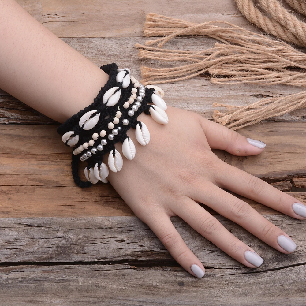 Wedding Ivory Crochet Barefoot Sandals Foot Jewelry Victorian Lace Bridal Shell Anklet Necklace Bracelet Beach Accessories wedding accessories