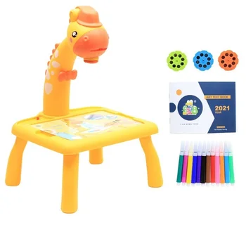 Mini Led Projector Art Drawing Table Light Toy for Children Kids Painting Board Small Desk Educational Learning Paint Tool Craft 1