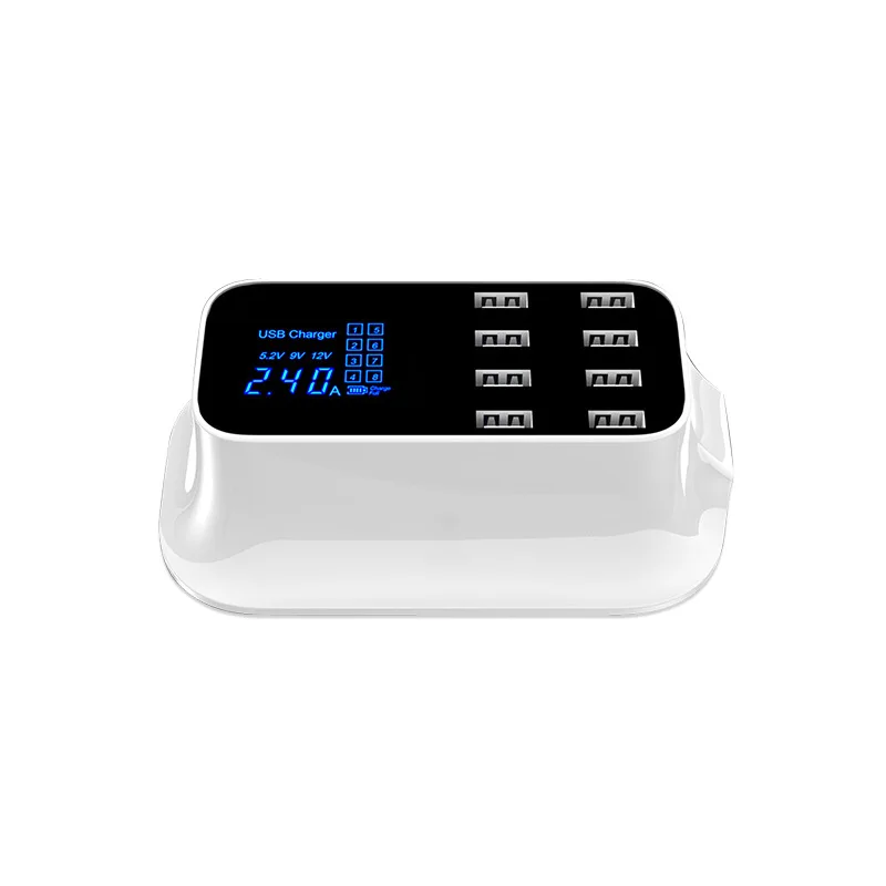 8 Порты зарядное устройство Usb multi концентратор Quick Charge 3,0 Usb Wall Зарядное устройство для Iphone мобильного телефона Быстрая зарядка док-станция с EU US UK вилкой
