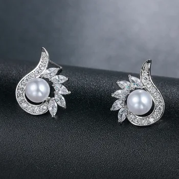 

Luxury New Fashion Stud Earrings For Women Black Cute Bow Tie Brincos Jewelry Accessories Wholesales