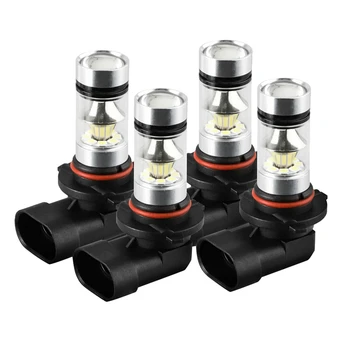

4Pcs 9005 9006 Combo LED Headlight Kit Fog Lamps Bulbs White High Low Beam