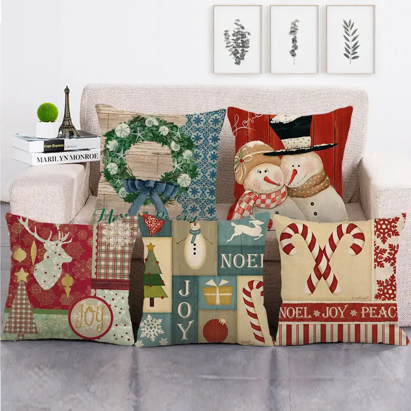 Christmas Pillow Covers Hobby Lobby Christmas Decorative Pillow Covers 45cm Retro Aliexpress
