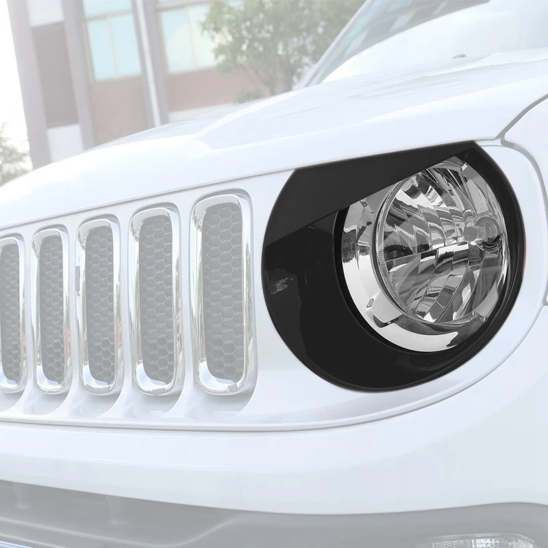 Передний светильник головной светильник Angry Bird style Bezels Накладка для Jeep Renegade(упаковка из 2 шт
