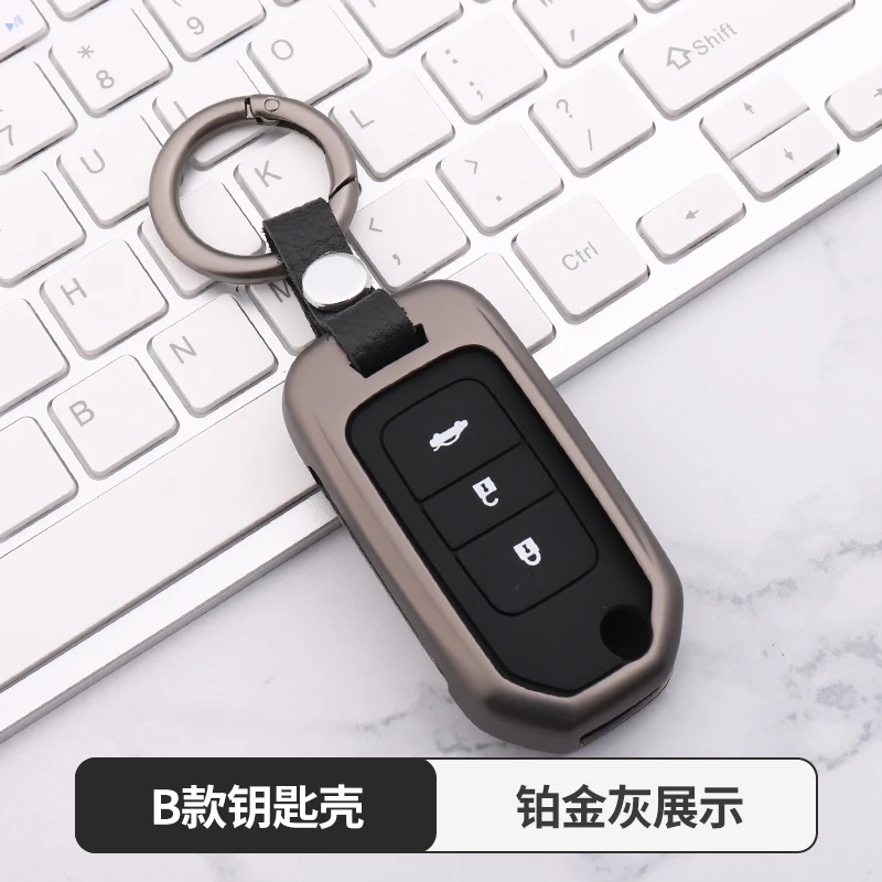 Автомобильный брелок для ключей, Карманный чехол для Honda Civic CR-V HR-V Accord Jade Crider Odyssey- дистанционная защита - Название цвета: D