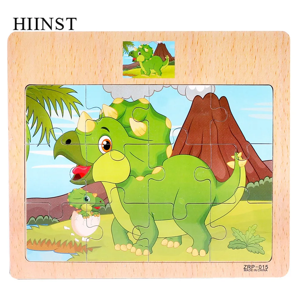 HIINST Обучающие игрушки, детские деревянные Мультяшные животные, детские развивающие игрушки-головоломки, игрушки для транспортировки, раннее развитие интеллекта