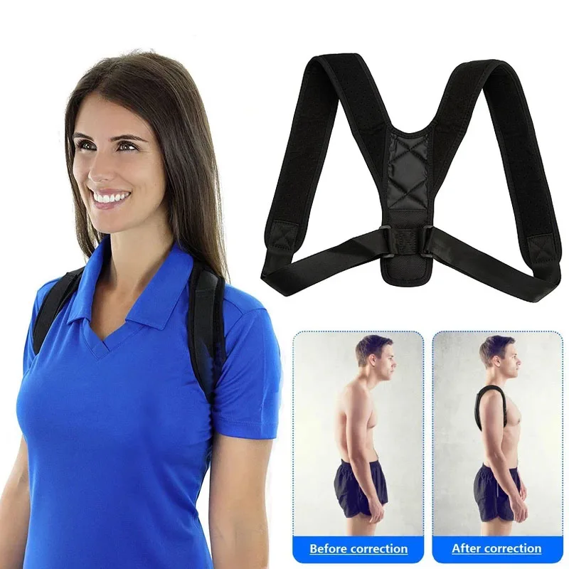 Brace Support Belt Adjustable Back Posture Corrector Clavicle Spine Back Shoulder Trainer Lumbar Posture Correction Body Shaping