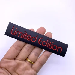 Limited Edition 3D Metal Car Emblem Badge Decal (Black)
