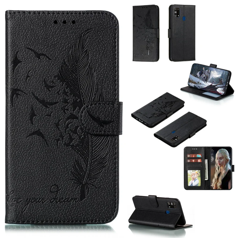 

Mobile Phone Case For Samsung Galaxy A50 A50S M10 M20 M30 Flip Leather Wallet Phone Cover For Samsung M30S M31 Shockproof Case