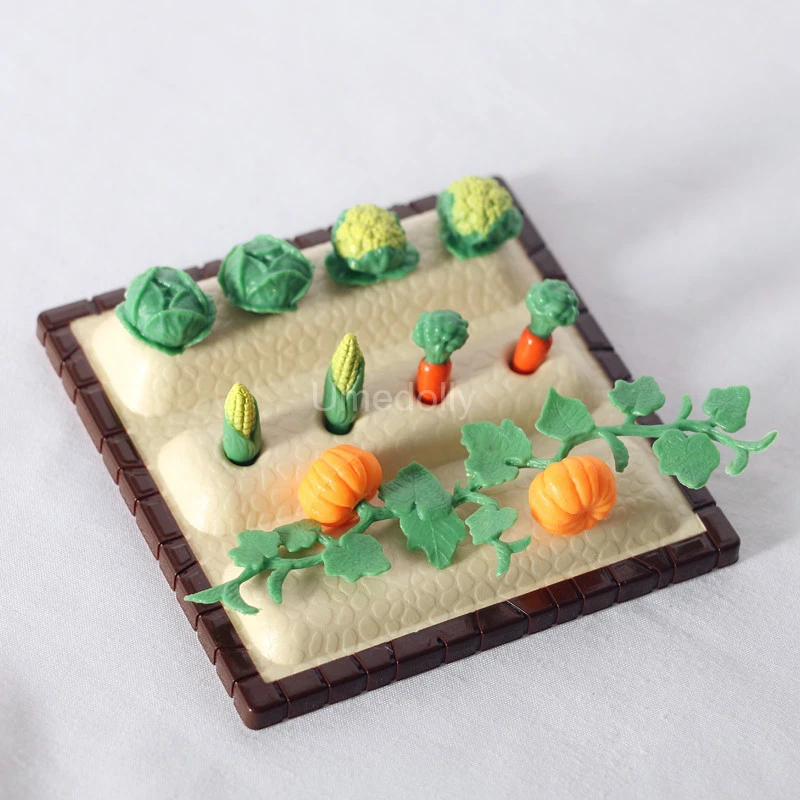 Dollhouse Miniature Vegetable Garden Tool Pretend Play Mini Farm Model Accessories Toy