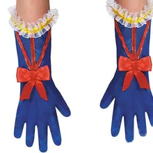 5 шт./лот; Новинка; белая принцесса для костюмированной вечеринки; детская синяя перчатка с длинными пальцами для девочек;