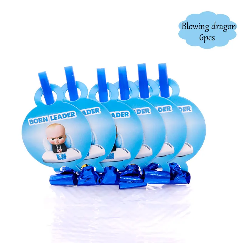 Blowing dragon6pcs 5/шт. Boss baby shower воздушный шар из алюминиевой фольги, украшение для дня рождения, детский босс из мультфильма - Цвет: Blowing dragon6pcs