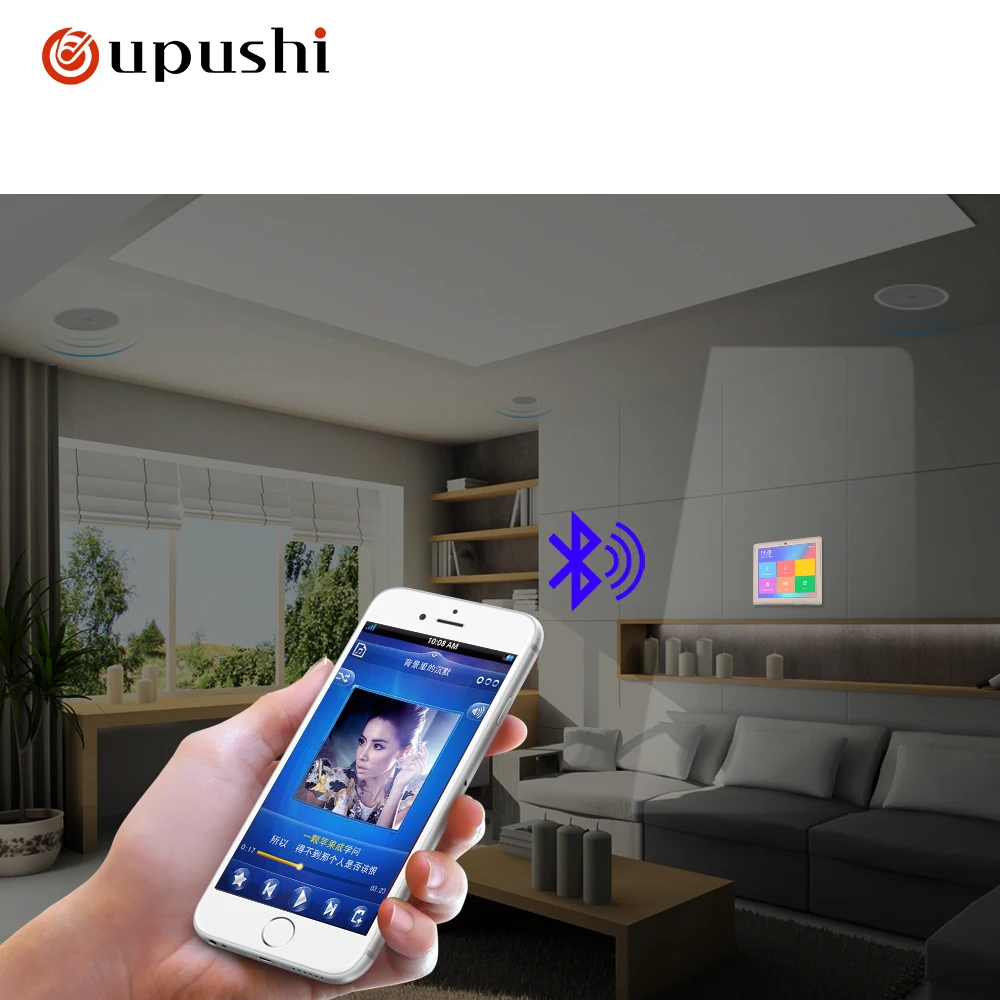 Casa de Áudio Polegada na Parede Amplificador com Usb Oupushi Sistema Casa Inteligente 4 Bluetooth Controle Remoto Frete Grátis Som - Image 6