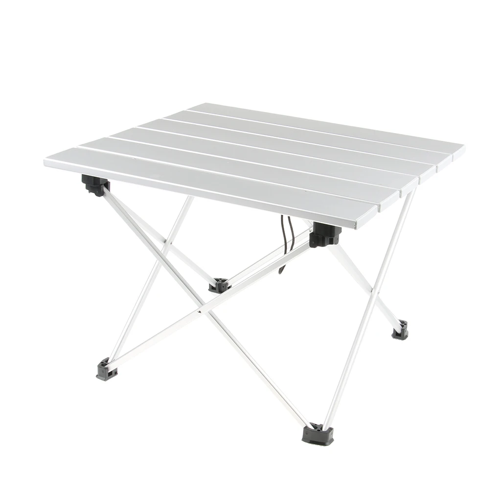 

Portable Camping Side Table Aluminum Folding Table for Picnic Camping Beach Boating Dining Cooking
