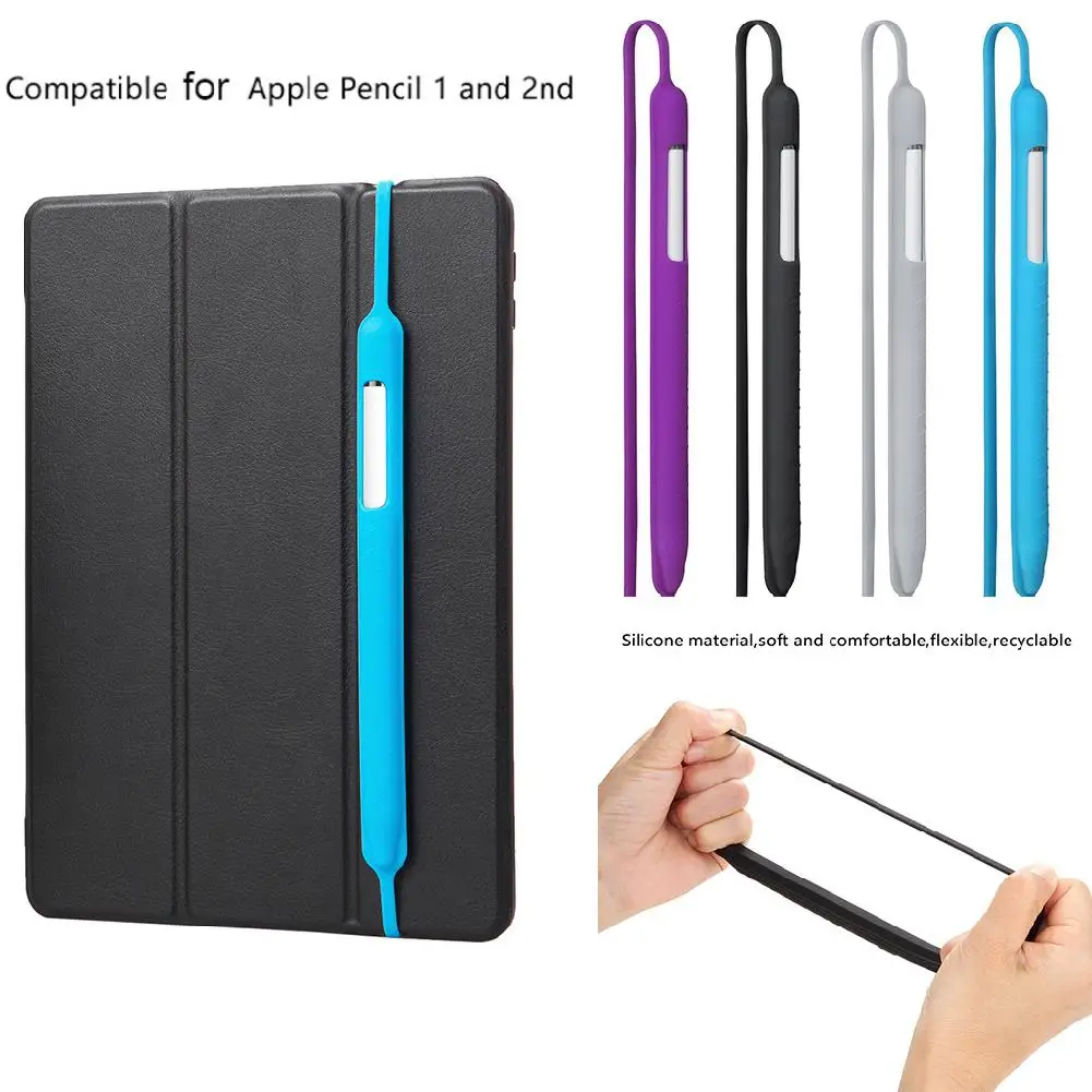 

Soft Silicone Pencil Case Sleeve for Apple Pencil Generation 1 Generation 2 Cover Case 360 Full Protective