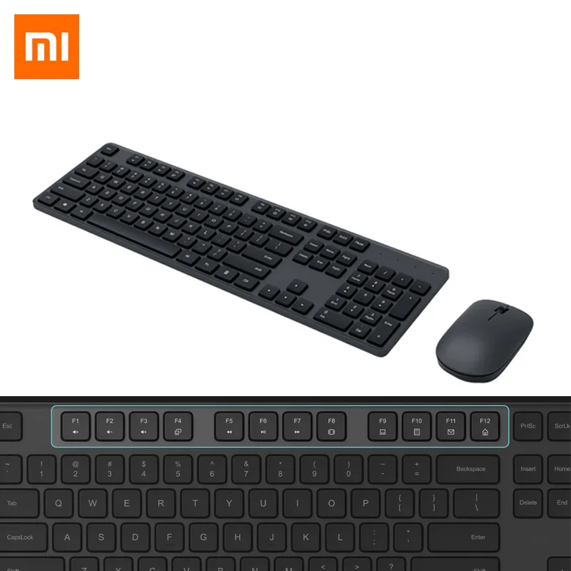 Оригинальная беспроводная клавиатура Xiaomi Mi набор мышей с 104 клавишами 2 4 ГГц
