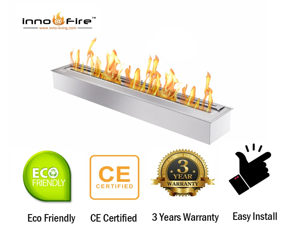 

Inno living fire 24 inch biofuel burner insert ethanol chimney