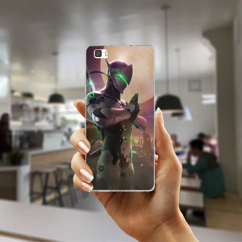 Чехол для телефона из мягкого ТПУ с рисунком Чехлы для Huawei Honor 5A 5C 5X6 6A 6X7 7A 7C 7X8 8C 8X9 10 Lite Coque Fundas Гэндзи Overwatchs произведение искусства - Цвет: Picture 1