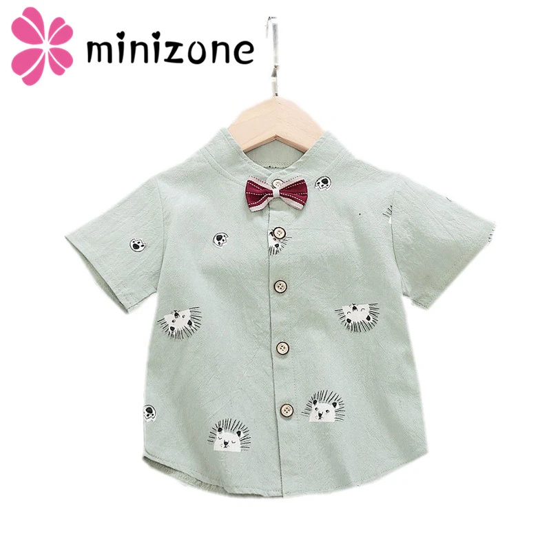 baby boy white collared shirt