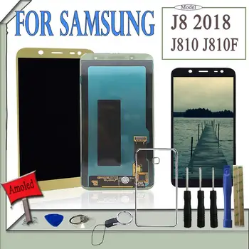 

SZMUGUA 6.0'' AMOLED LCD For Samsung Galaxy J8 2018 J810 J810F J810G LCD Display Touch Screen Digitizer Assembly With Tools