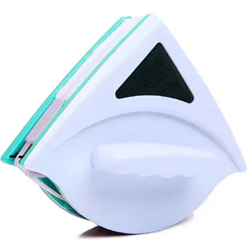 

Housework Cleaning Triangle Magnetic Window Cleaner Plastic Double-Sided Glass Wiper Cleaner Window Scraper Tool
