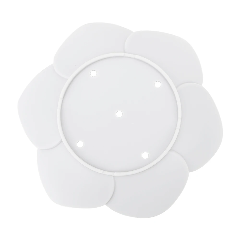 HOOMIN Leak Waterproof Silicone Bathroom Storage Lotus Shape Soap Dish Drain Soap Bar Bathroom Accessories