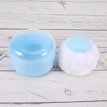 

2pcs Fluffy Body Powder Case Talcum Powder Puff Container Kits with Powder Puff for Baby Infant