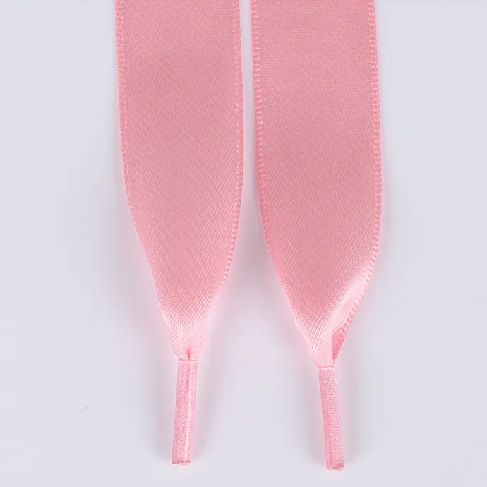 pink 1 пара, длина 80 см, плоская подошва, яркие цвета, атласные шнурки, лента, многоцветные однотонные шнурки для кроссовок, спортивная обувь шириной 2 см - Цвет: pink