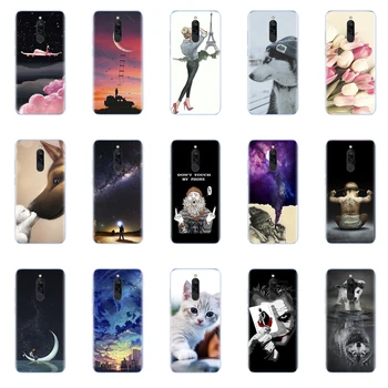 

silicon case for xiaomi redmi 8 cases full protection soft tpu back cover on redmi 8 bumper hongmi 8 phone shell bag coque cat
