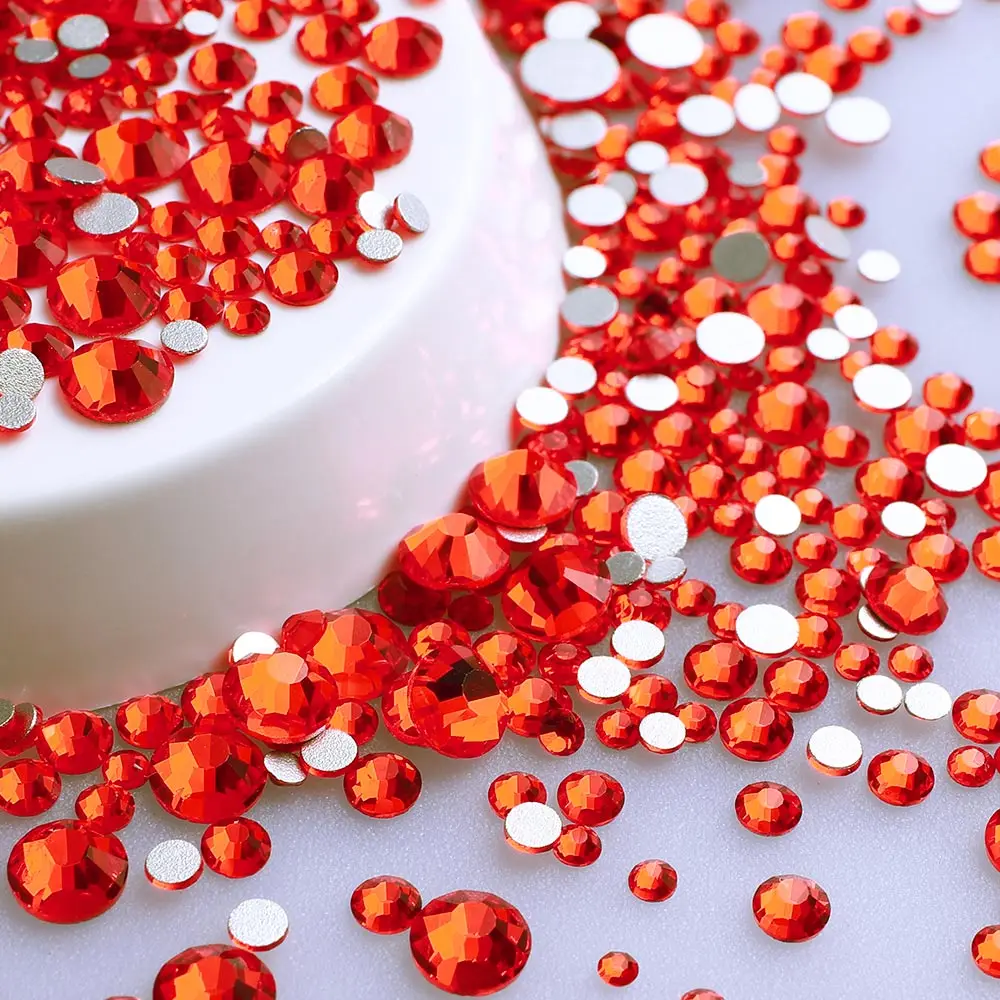 Mix Size Black Diamond Flat Back Rhinestones for Face Self-adhesive Crystal Beads Loose Precious Stones Diamond Painting Jewelry