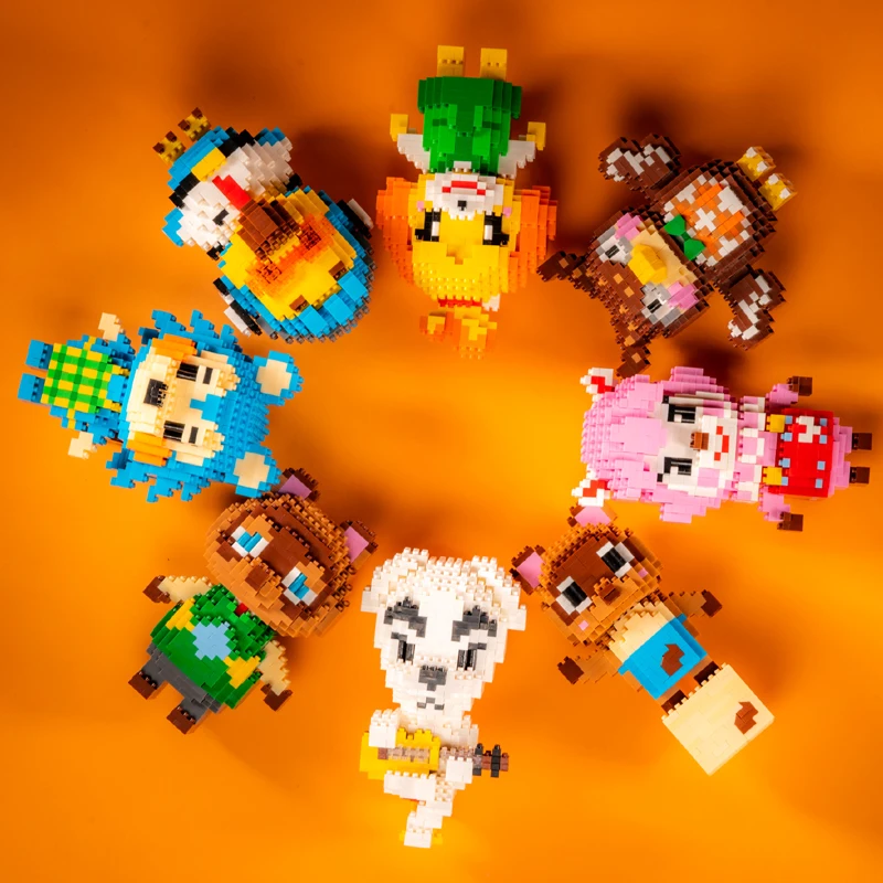 New 28 Kinds Of Animals Crossing Building Blocks Raymond Model Anime Building Blocks Toys Children's Building Blocks Toy Gifts