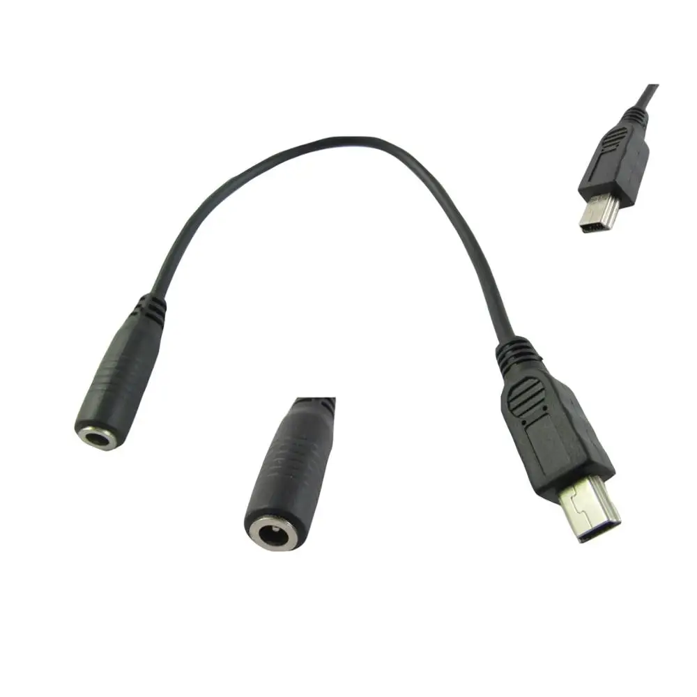 1x разъем питания постоянного тока 3 5x1 35 мм мама к мини USB 5 контактный штекер