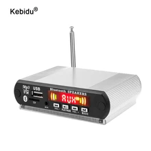 Reproductor de MP3 inalámbrico por Bluetooth, placa decodificadora de MP3 con función de grabación, CC de 12V, 24V, carcasa artesanal, compatible con módulo de Audio USB/SD/FM