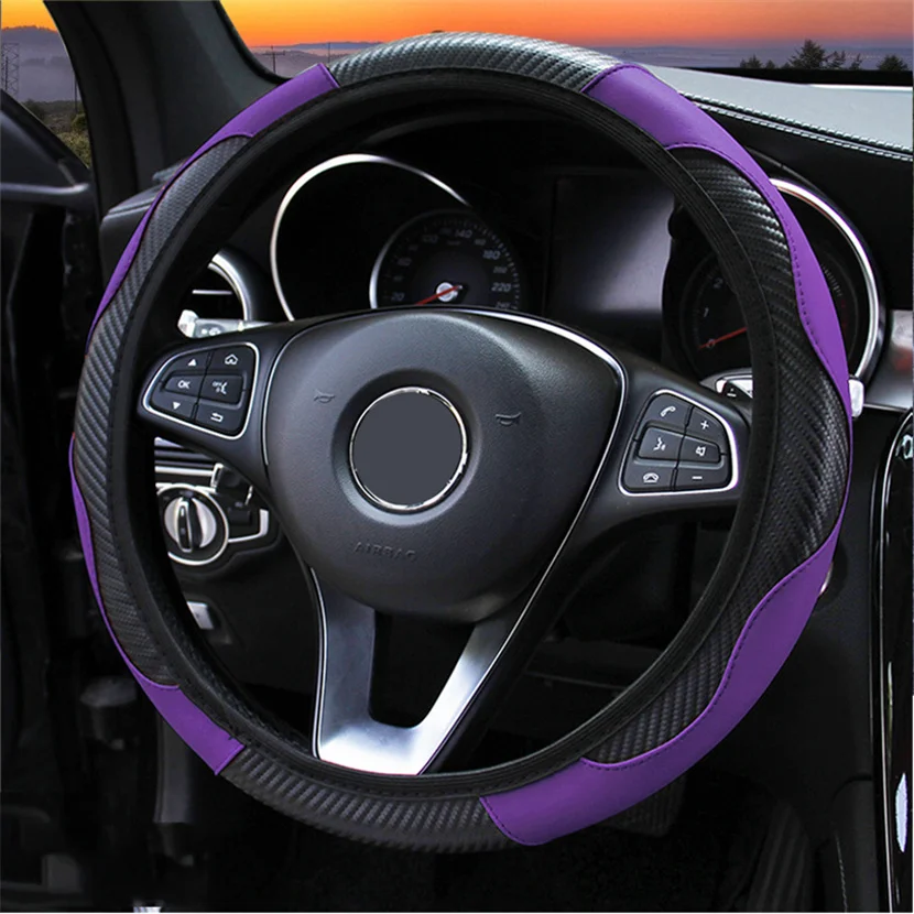 Кожаный защитный чехол на руль для Citroen Audi Jeep Grand Mercedes C E S Class автомобильные