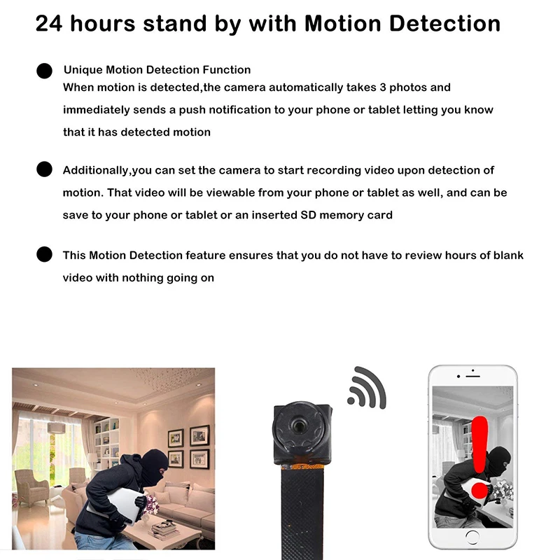  1080P HD Portable WiFi IP Mini Camera P2P Wireless Micro webcam Camcorder Video Recorder Support Re