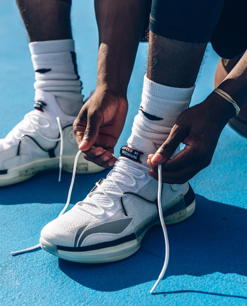Li-Ning/Мужская Профессиональная баскетбольная обувь премиум-класса с подушкой, светильник, кроссовки с подкладкой из пены, спортивная обувь ABAP071 XYL294