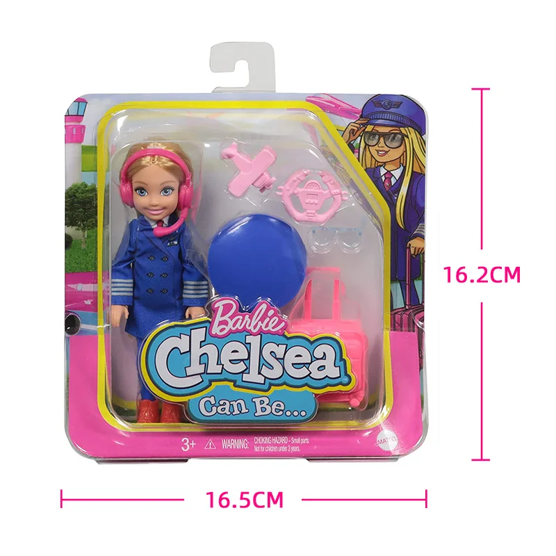 Mini Barbie Chelsea originale può essere Playset biondo pilota