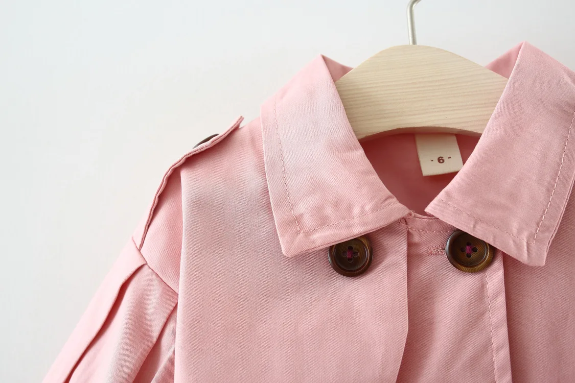 Jaqueta de Bebê Sólida da Criança Jaqueta Crianças Meninas Primavera Outono Nova Menina Blusão Parágrafo Longo Cor 2020 10 Cheap Jaquetas e casacos