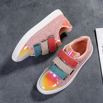 

Summer Shiny Mirror Shoes Women Breathable Outdoor Casual Women Shoes Low Trainers Casual Sneakers Fashion Joker Shoes Zapatos