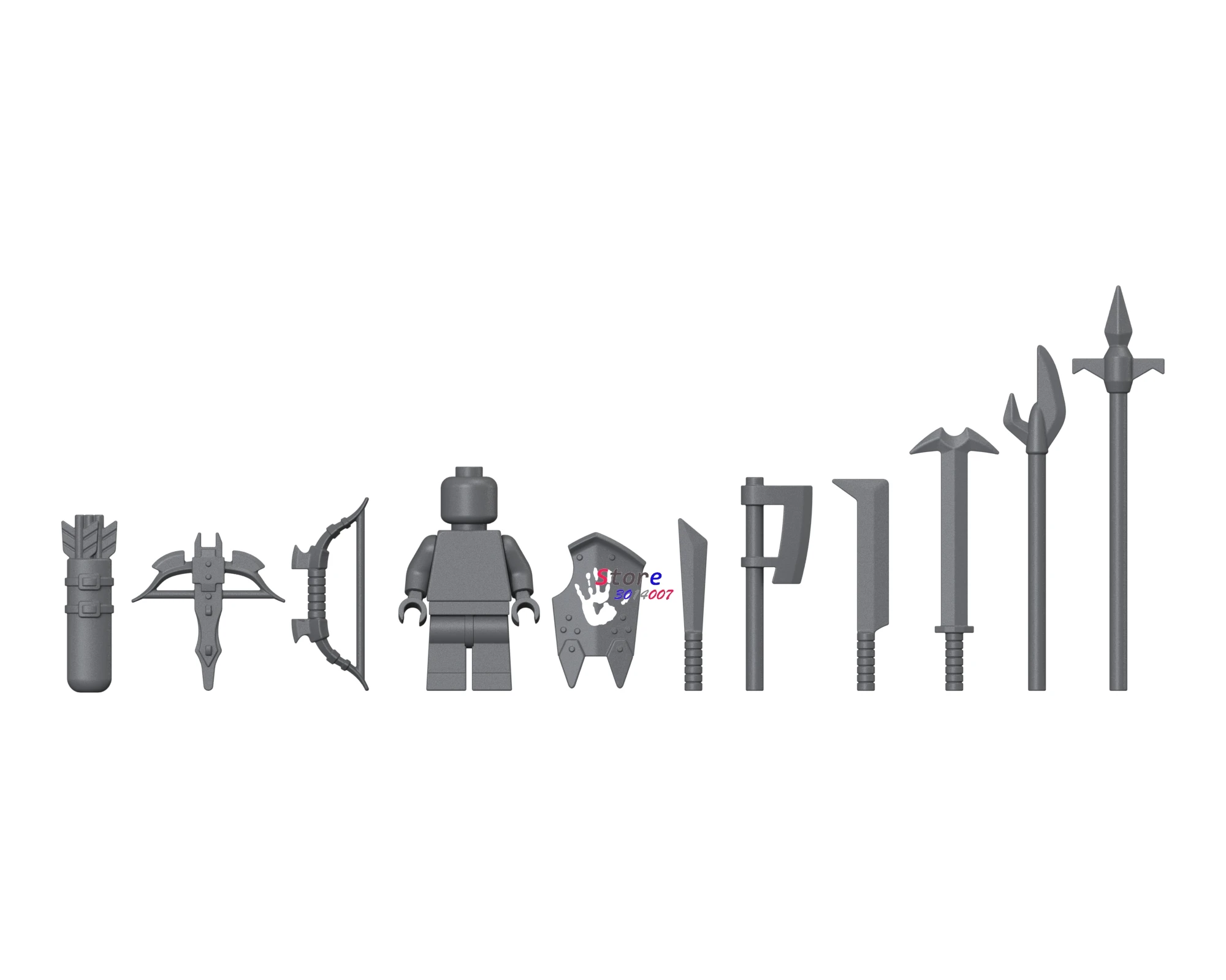 Одиночный Урук-Хай эльфов Гондор фонтан охранник меч лансеров Игра престолов джендри средневековые лучники серии строительные блоки игрушки