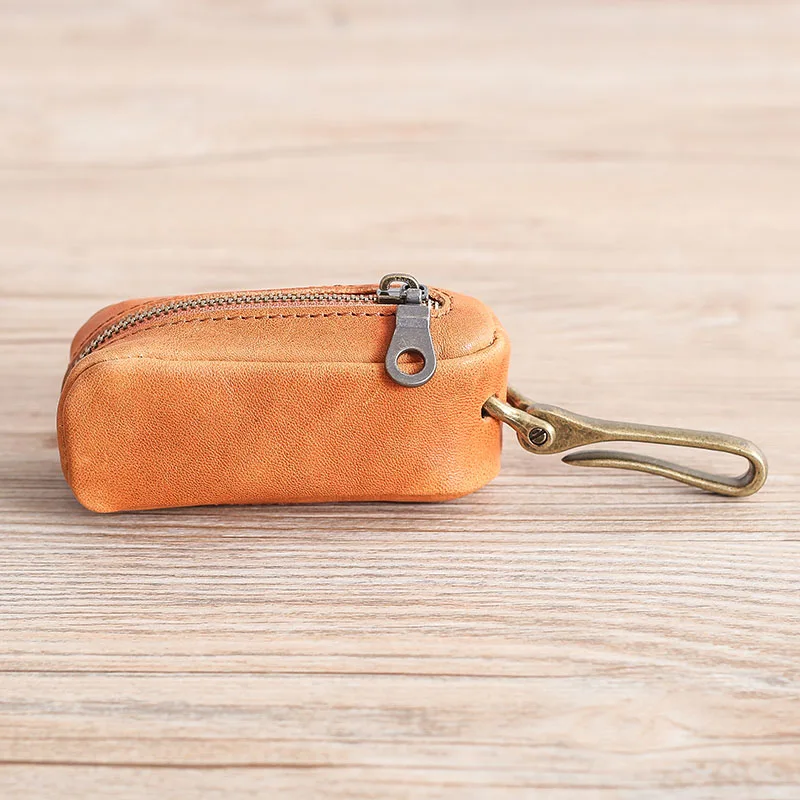 AETOO кожаная сумка для ключей ручной работы, Мужская простая маленькая сумка для ключей, кожаная женская сумка для ключей