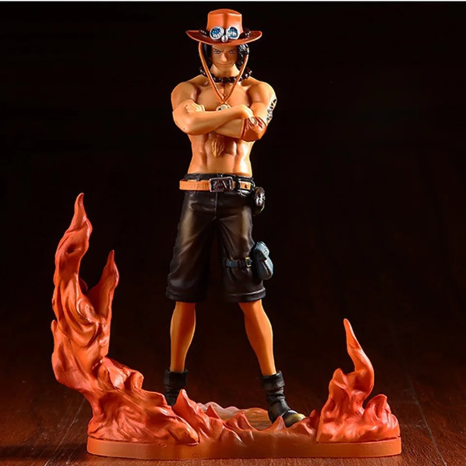 3PCS anime One Piece figurine Monkey D Luffy Ace Sabo Three brothers set PVC Action Figure Collection Model Toys doll 14-17CM