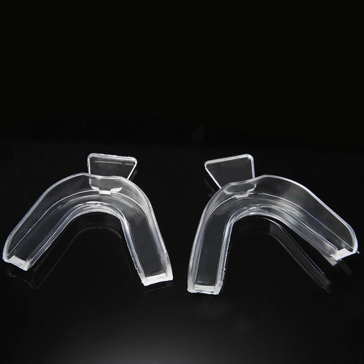 10pcs/lot Transparent Silicone Teeth Whitening Trays Dental Splint Bleaching Tooth Whitener Mouth Trays Guard Care Oral Hygiene