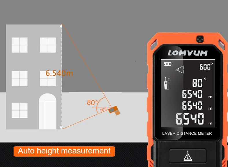 LOMVUM Usb тестер LD серии дальномеры цифровой автоматический уровень Лазерный дальномер Тип высокоточные инструменты