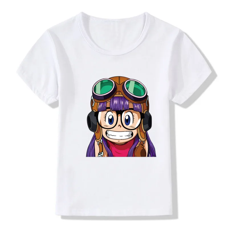 couple t shirt Summer Kids T-shirt Anime Cute Arale Cartoon Print Girls T shirt Short Sleeve Funny Baby Boys Clothes Children Tops,HKP5110 superman t shirt