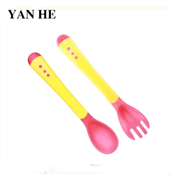 

Baby Feeding Spoon Baby Tableware Temperature Spoon Color Changing Spoon Tableware Baby Feeding Spoon Eating Spoon 3 Colors