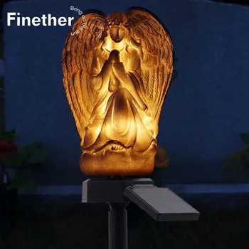 

Solar Lawn Outdoor Waterproof Ground Angel Light Wireless Solar Power Lamps Decoration Sensor Light for Courtyard Garden Lawn