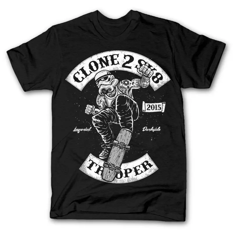 CLONE TROOPER TO SKATE mashup wars imperial dtg mens t shirt tees new 2018 Cool Casual pride | Мужская одежда