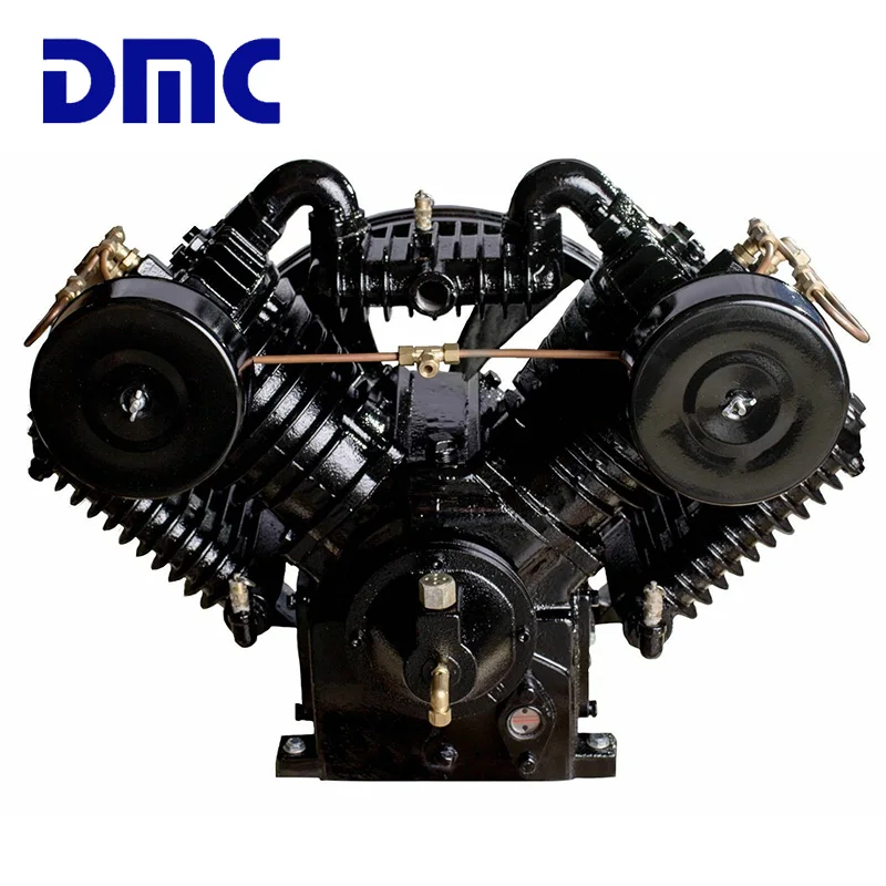 DMC воздушный компрессор насос двухступенчатый 5,5 hp 181 PSI 2 цилиндровый насос 12,5 бар рабочее давление голый насос запасные части новые