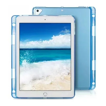 

For iPad Pro 12.9 Gen 2 Case with Pencil Holder Transparent Soft TPU Silicone Back Cover for Funda iPad Pro 12 9 Case 2017 2015